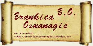 Brankica Osmanagić vizit kartica